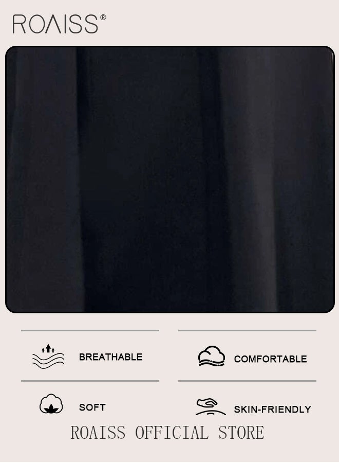 2 in 1 Colorblock Belted Shirt Dress for Women Comfy and Breathable Waistming Temperament Long Sleeve A-Line Mid-Rise Dress Ladies Stylish Slim Fit Dress Ideal for Office Commute or Daily Wear