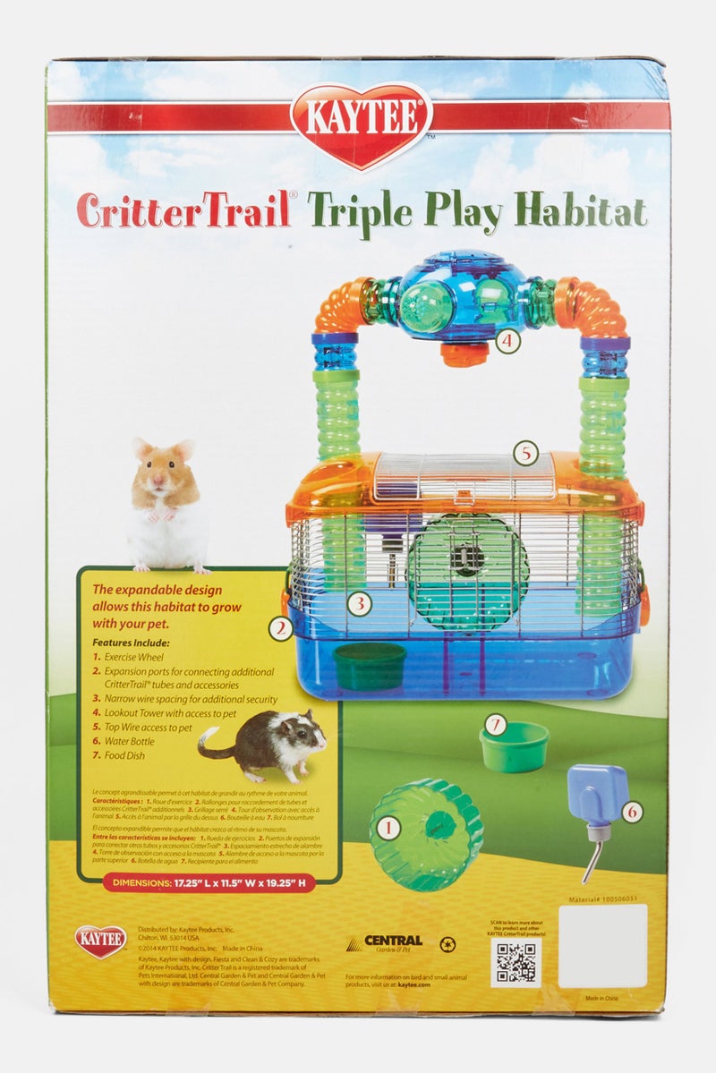 Crittertrail Triple Play Habitat, Blue