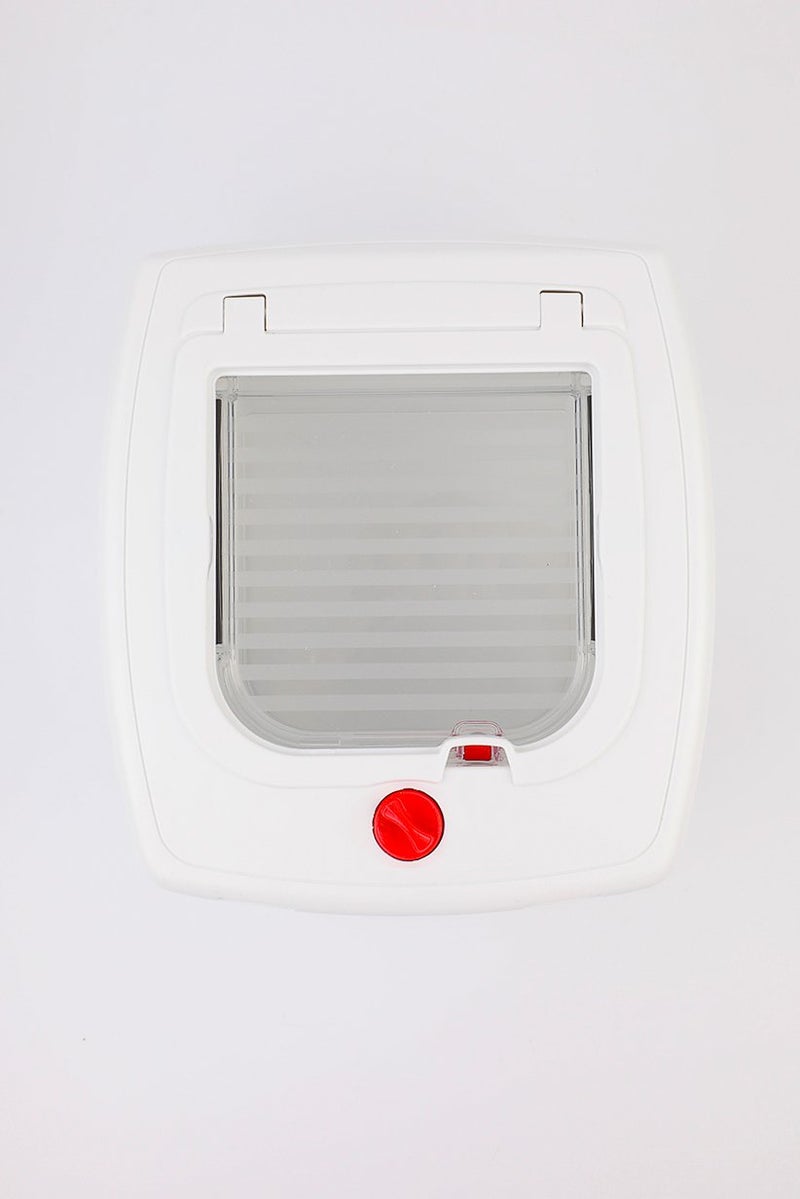 Cat Flap With Microchip Sensor, White