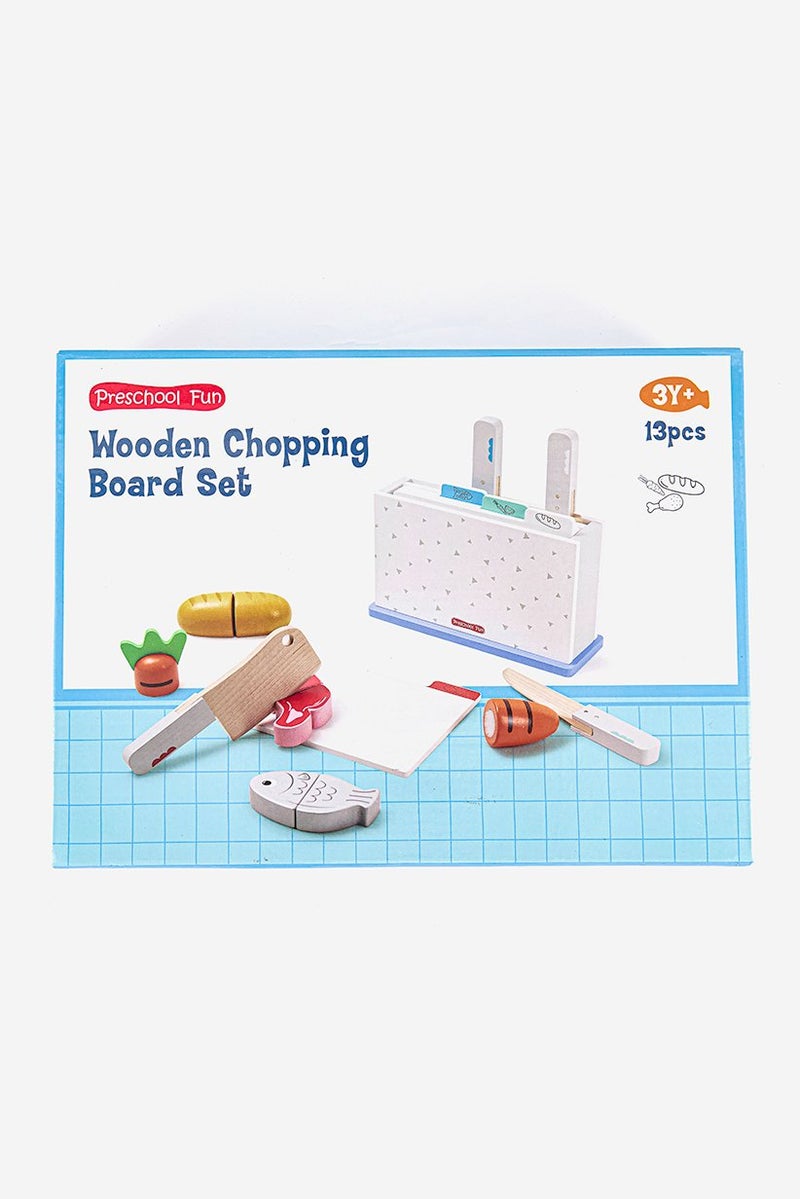 Wooden Chopping Board Set, White Combo