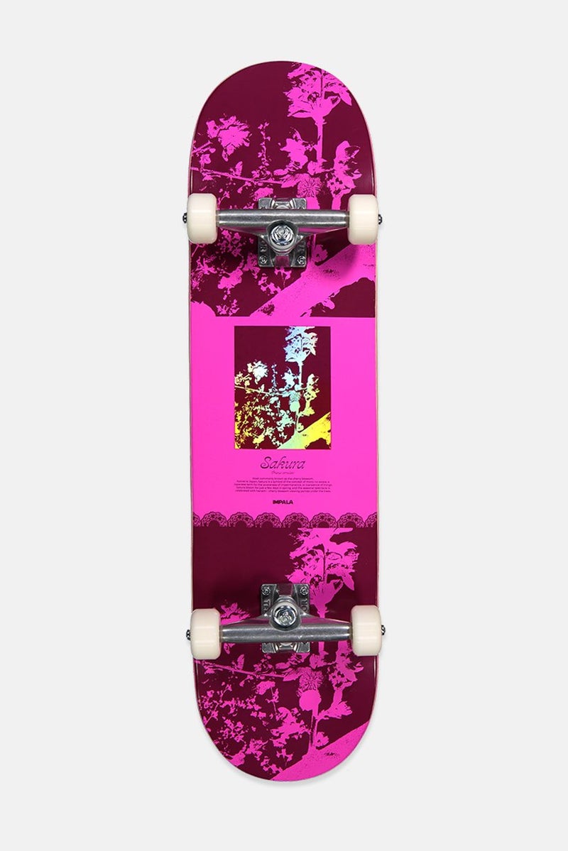 Sakura 82 Blossom Skateboard 80 L x 20 W cm, Pink/Black