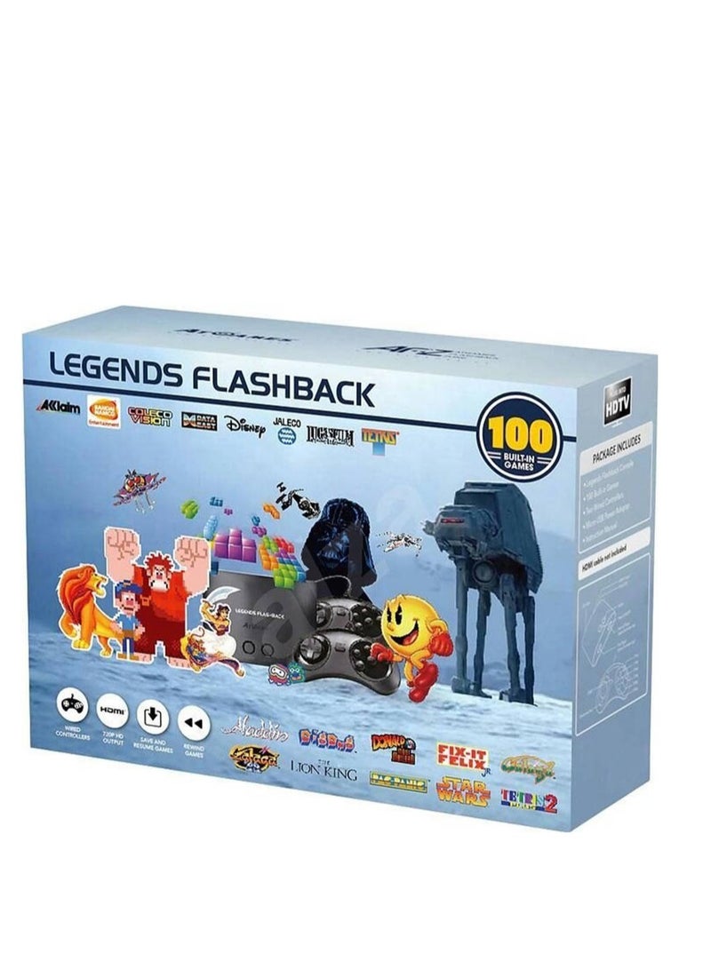 Flashback Legend Edition Retro Console, With 100 Built-In Games