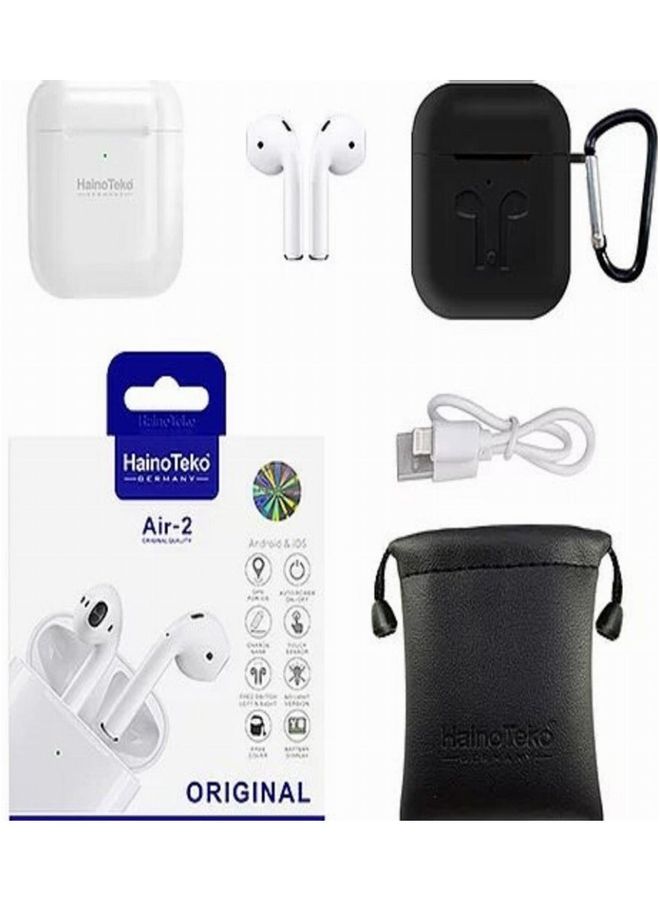 Haino Teko GERMANY Air-2 In Ear Bluetooth Earphones With Free Silicon Cover