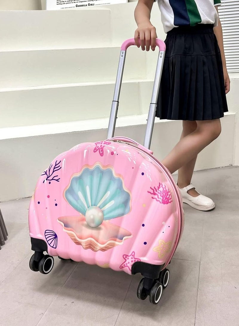 KIds Luggage Suitcase Shell Design 16 Inch - Kid's Travel Luggage suitcase Children Trolley