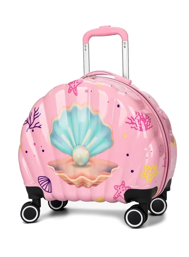 KIds Luggage Suitcase Shell Design 16 Inch - Kid's Travel Luggage suitcase Children Trolley