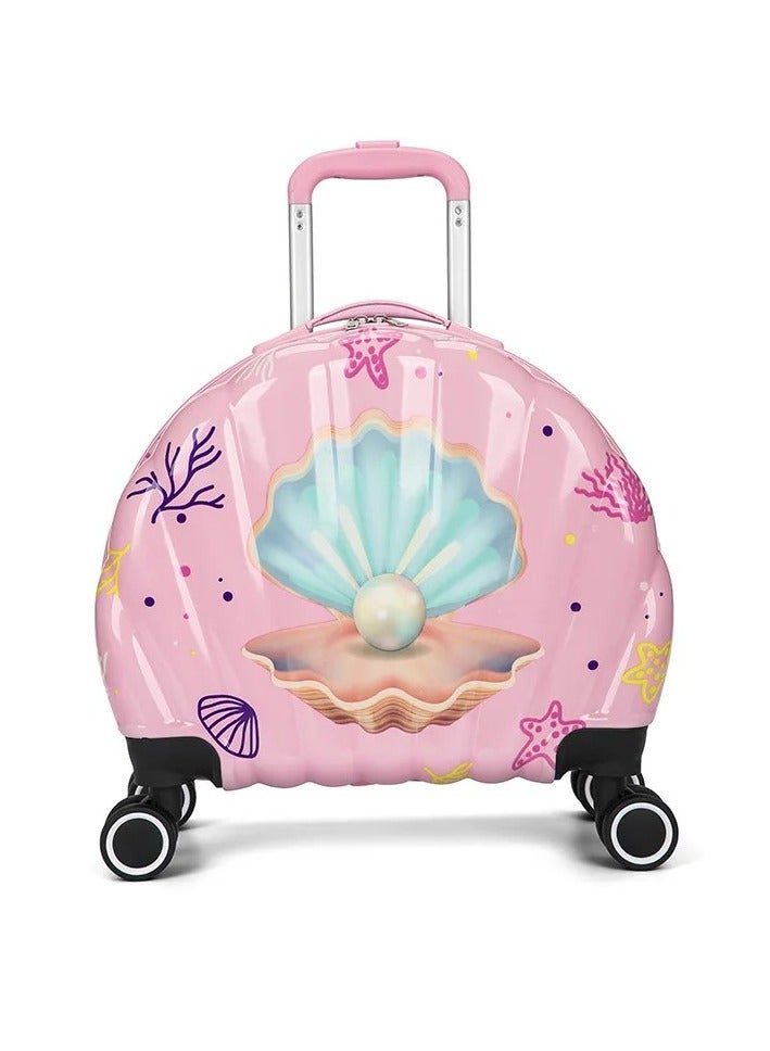 KIds Luggage Suitcase Shell Design 16 Inch - Kid's Travel Luggage suitcase Children Trolley