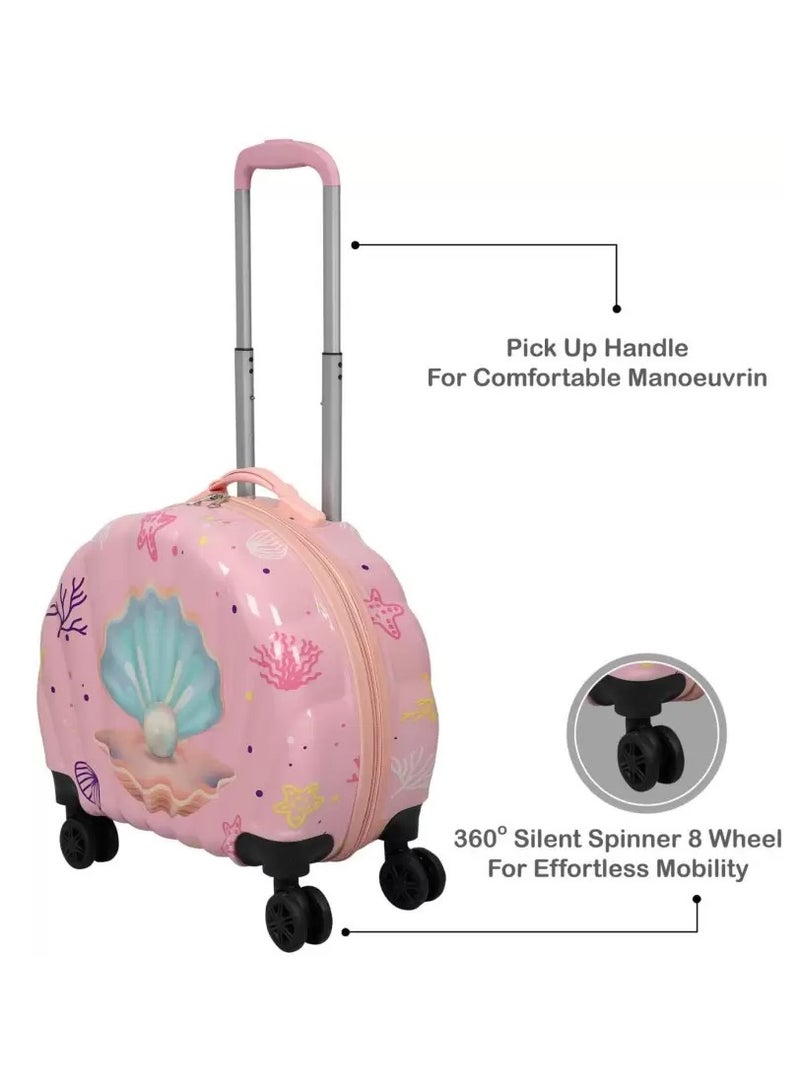 KIds Luggage Suitcase Shell Design 16 Inch - Kid's Travel Luggage suitcase Children Trolley