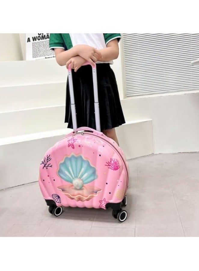 KIds Luggage Suitcase Shell Design 16 Inch - Kid's Travel Luggage suitcase Children Trolley