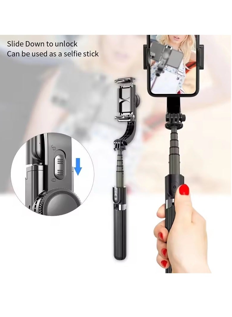 L08 One Axis Gimbal Stabilizer Smart Rotating Vlog Photo Selfie Stick Tripod for Smartphone