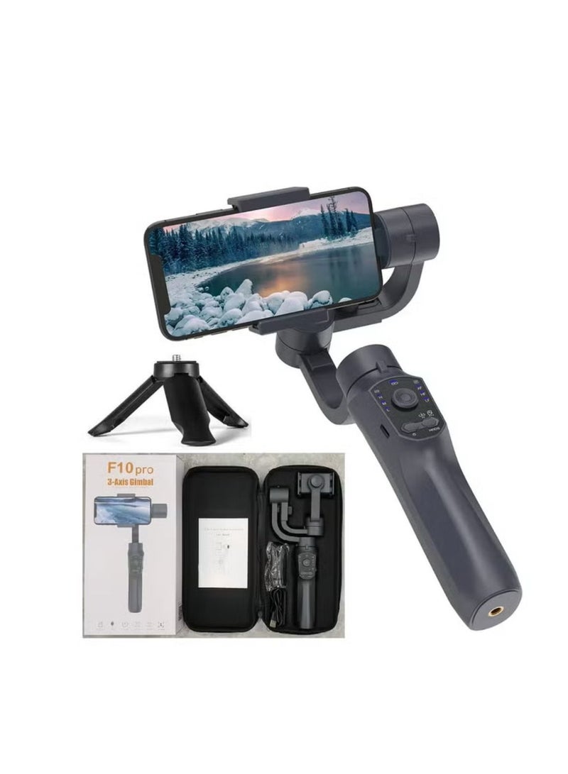 F10 pro Handheld 3-Axis Phone Foldable Gimbal With Tripod Video Stabilizer For Vlogging Recording