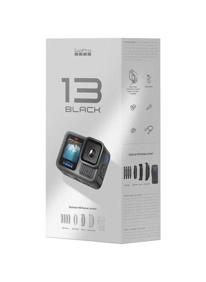 HERO13 Black Action Camera (HB-Series Lenses + Powerful Battery)