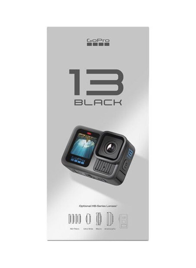 HERO13 Black Action Camera (HB-Series Lenses + Powerful Battery)