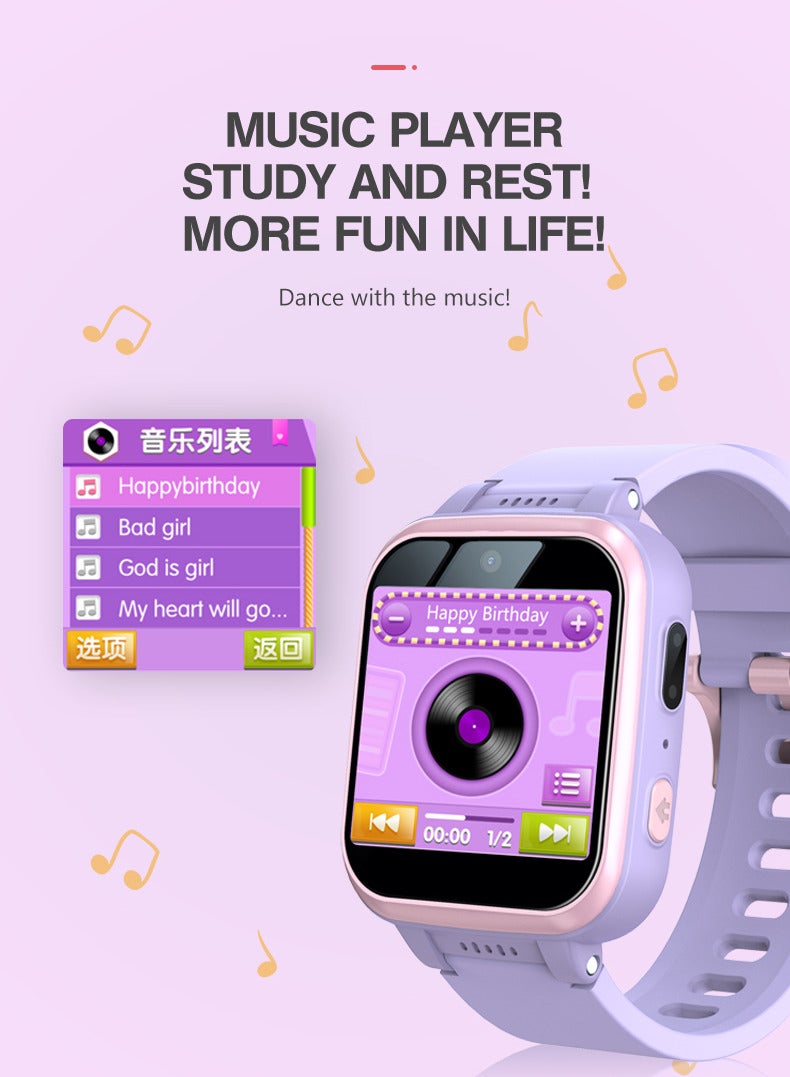 Kids Smart Watch Girls, Gifts For 3-10 Year Old Girls Dual Camera Touchscreen Smart Watch For Kids With Music Player, Educational Toys Toddles Birthday Gift For Girls Ages 6 7 8