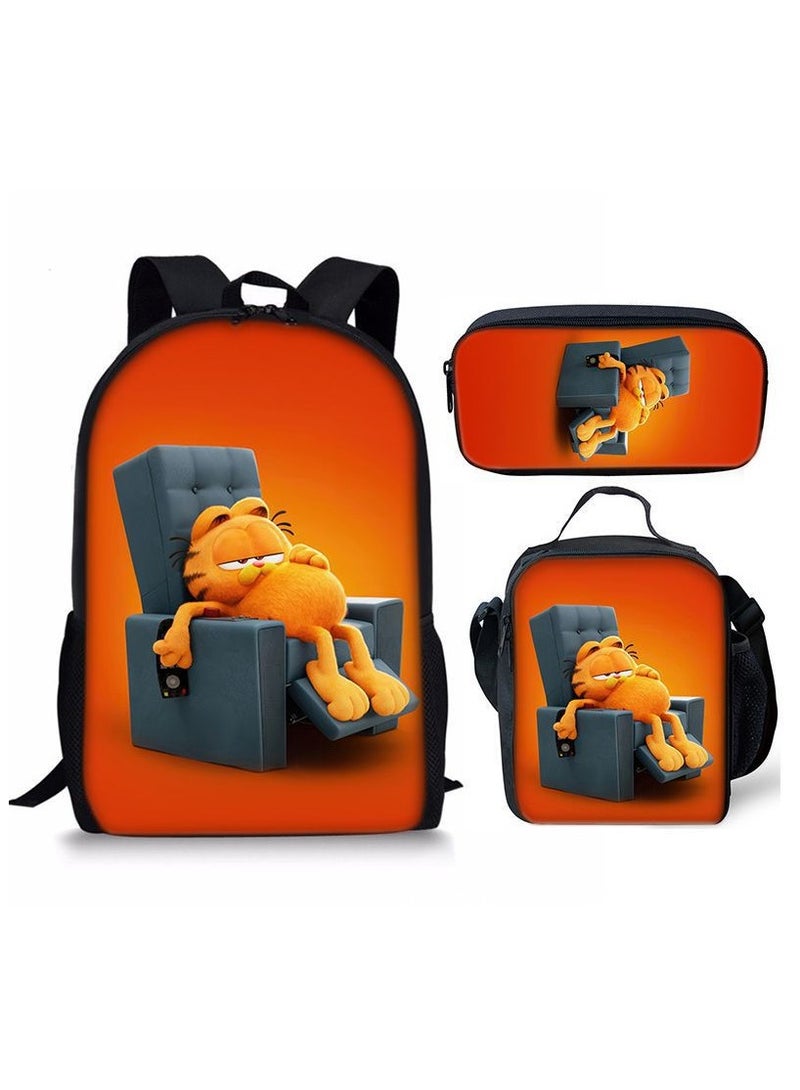 New Style Cartoon Student Backpack Three-Piece Set 29*42*16cm