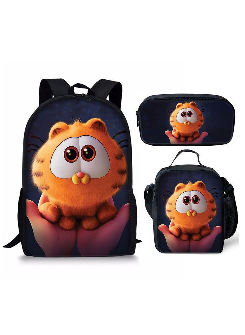 New Style Cartoon Student Backpack Three-Piece Set 29*42*16cm