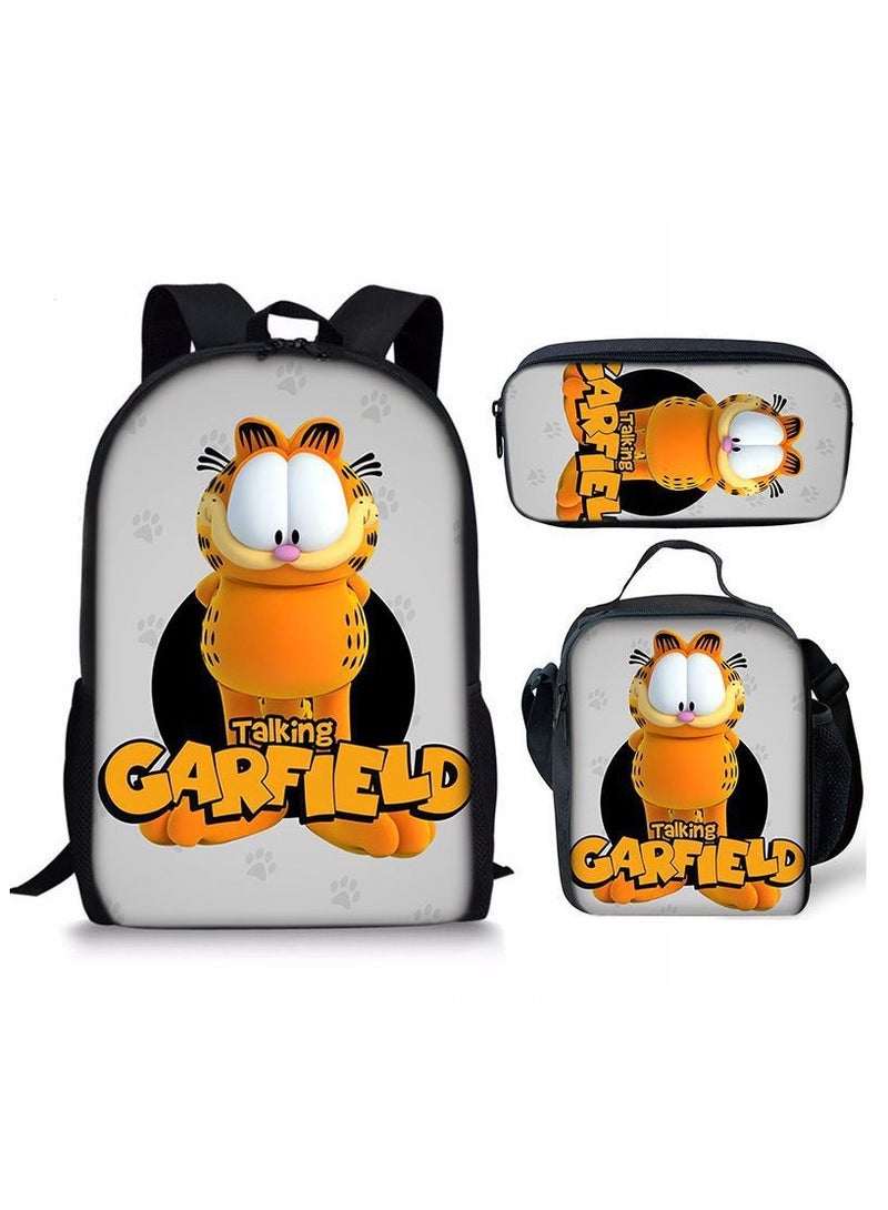 New Style Cartoon Student Backpack Three-Piece Set 29*42*16cm