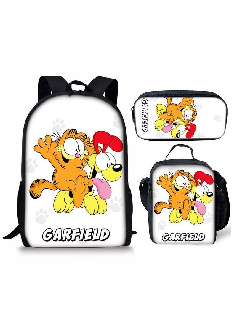 New Style Cartoon Student Backpack Three-Piece Set 29*42*16cm