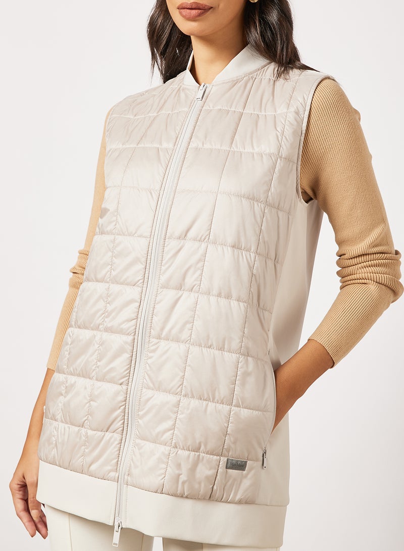 Sleeveless Gilet Cream