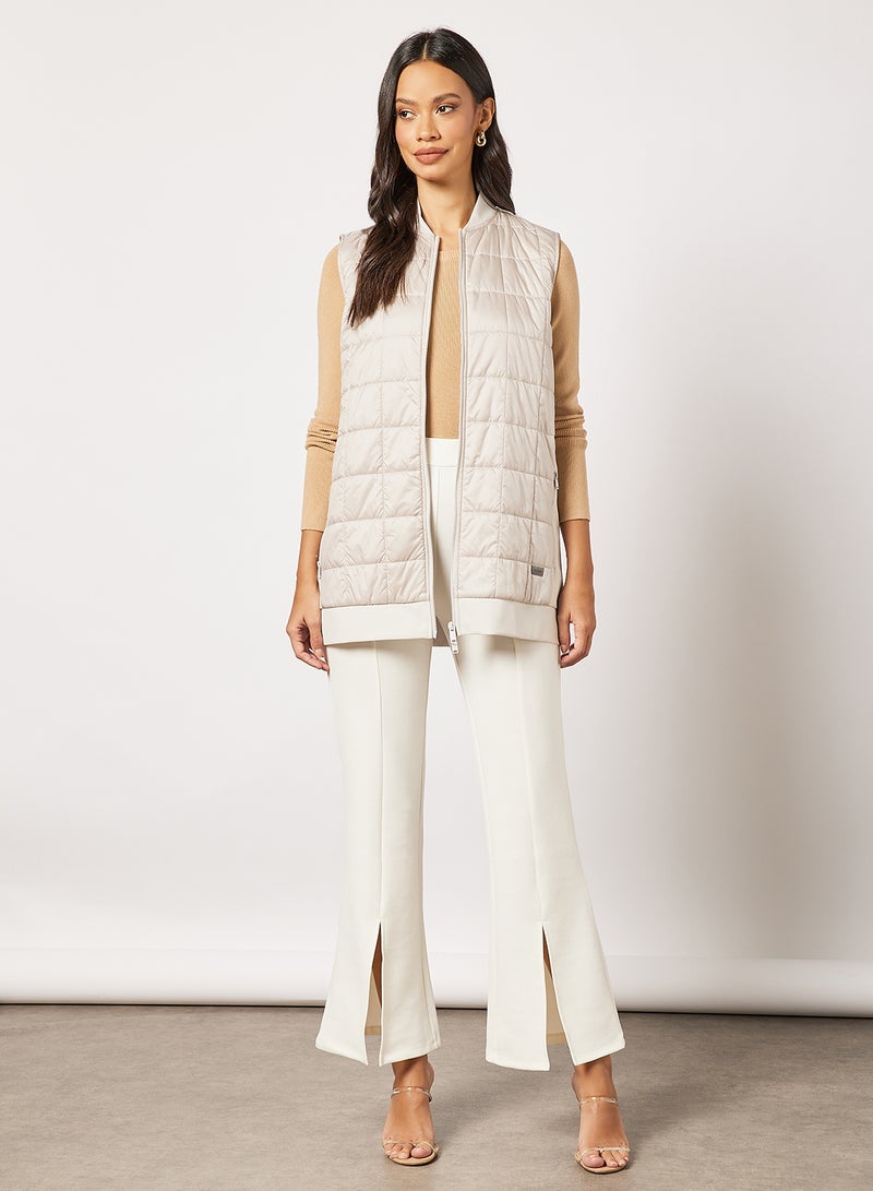 Sleeveless Gilet Cream