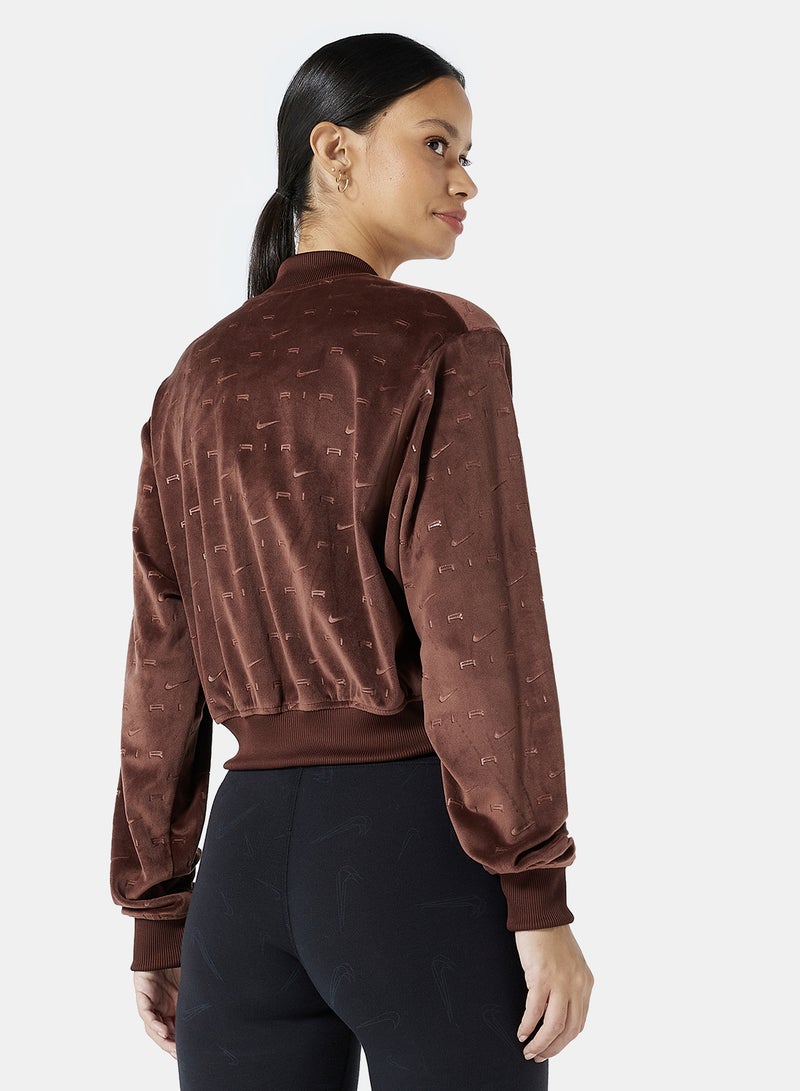 NSW Air Velour Jacket Brown