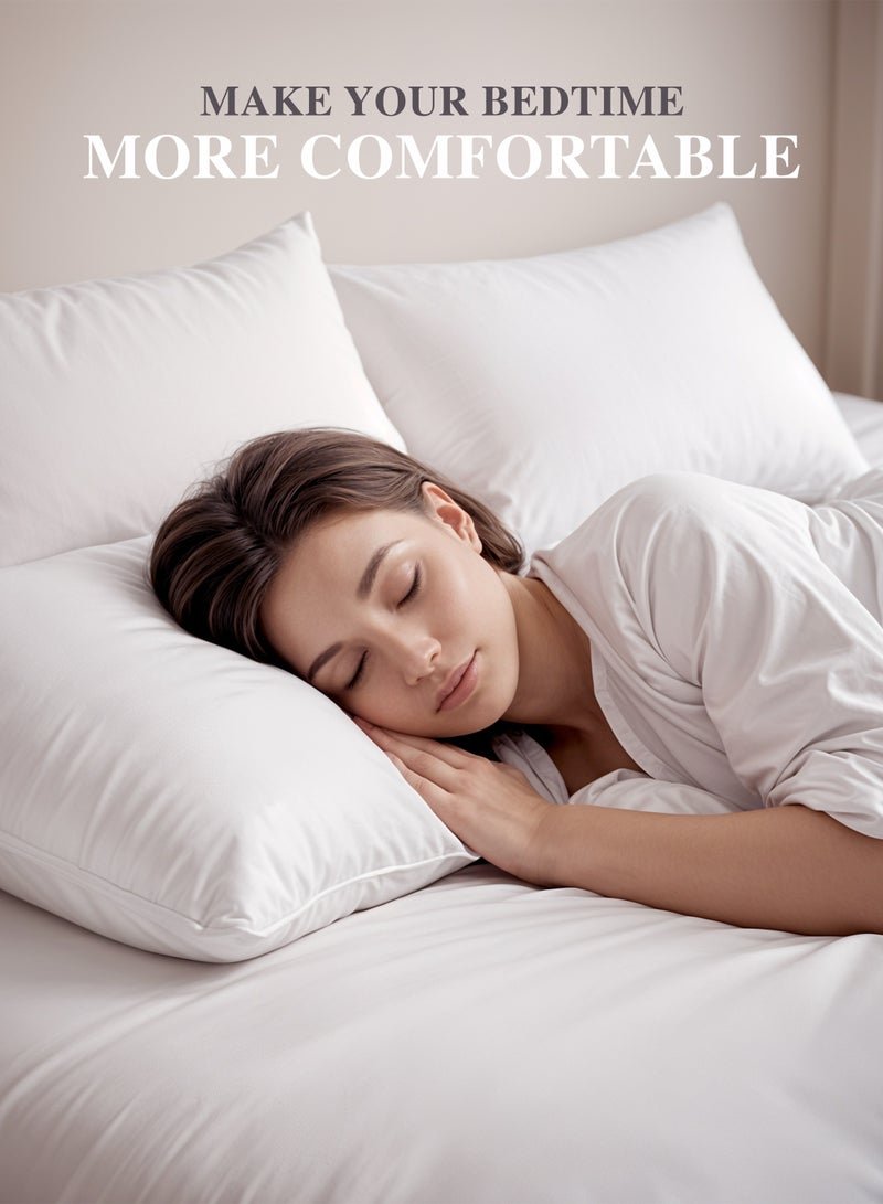 Cozy Comfort 4 Piece Pillow & Cushion set, 2 Pillow 50x70, 2 Cushion 40x40