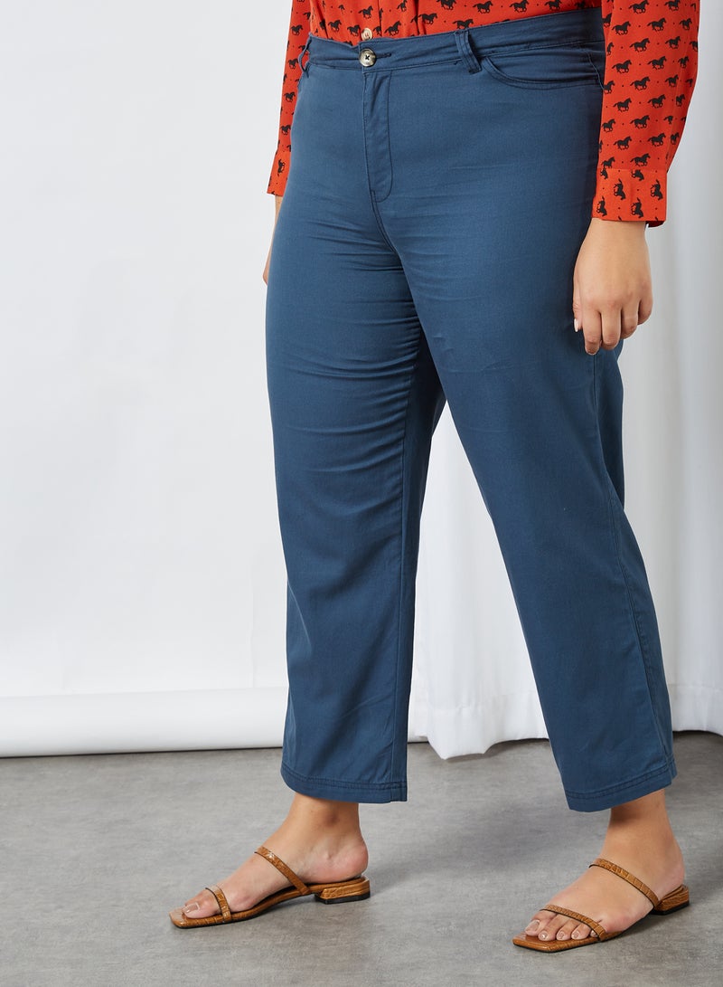 Plus Size Pants Blue