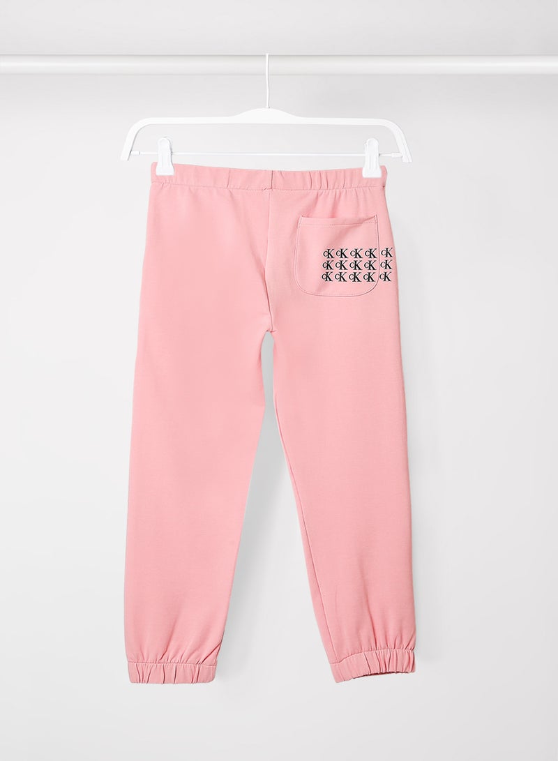 Girls Logo Print Joggers Pink