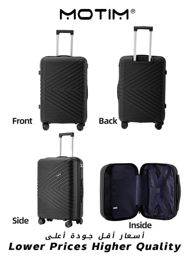 3pcs 20+24+28inch Luggage Set Carry On Luggage Lightweight Travel Bag Trolley With Premium ABS Material & Silent Spinner Wheels & TSA Lock & Nested Storage for Business Travel