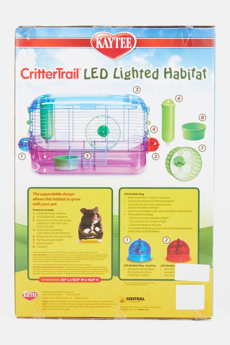 Led Light Pet Habitat, Blue Combo