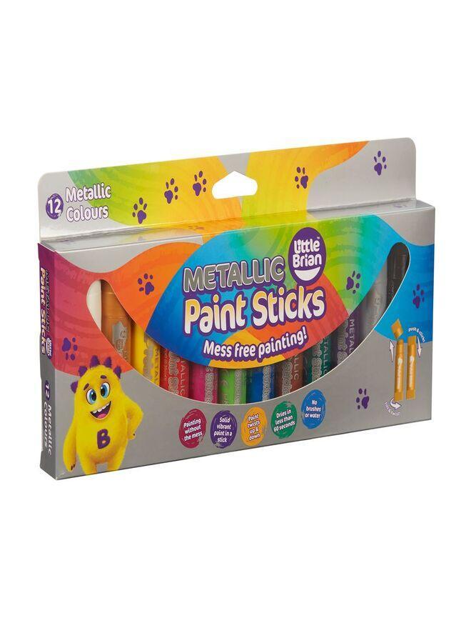 Little Brian Paint Sticks Metallic12 Assorted