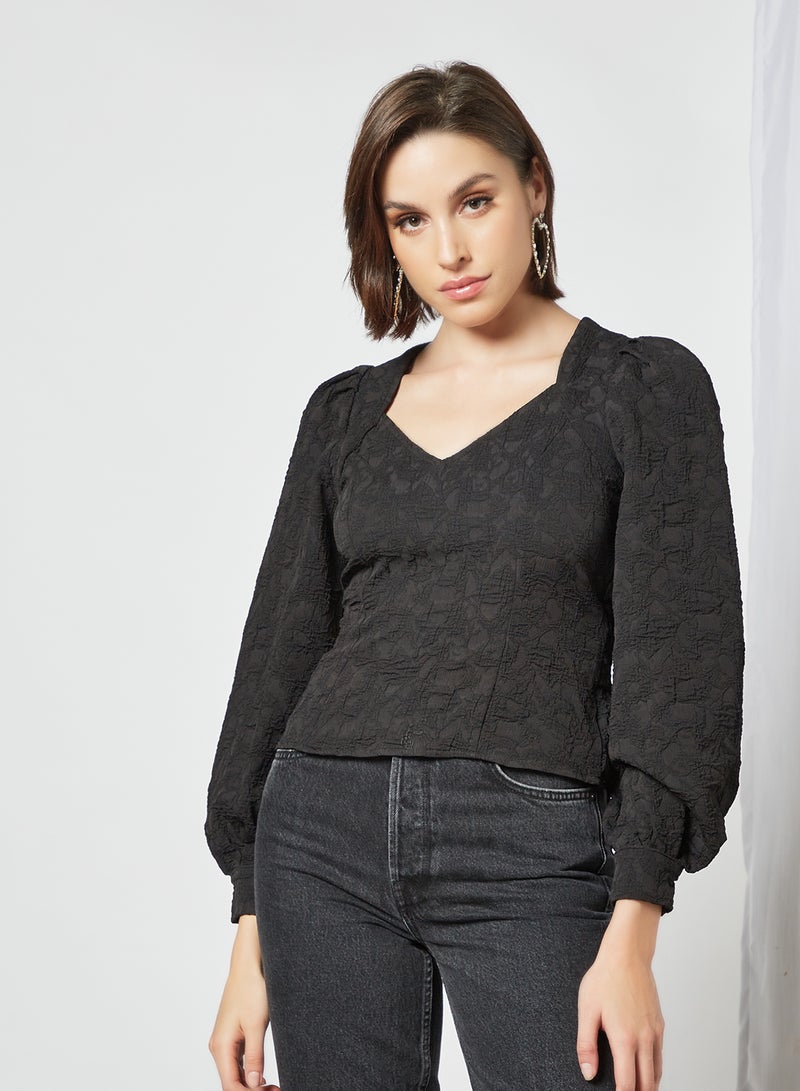 Long Sleeve Top Black