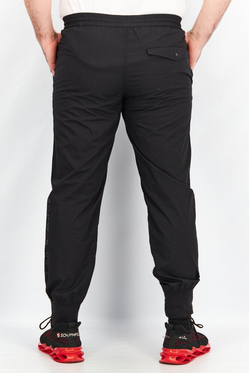 Men Luke Fit Plain Sweatpants, Black