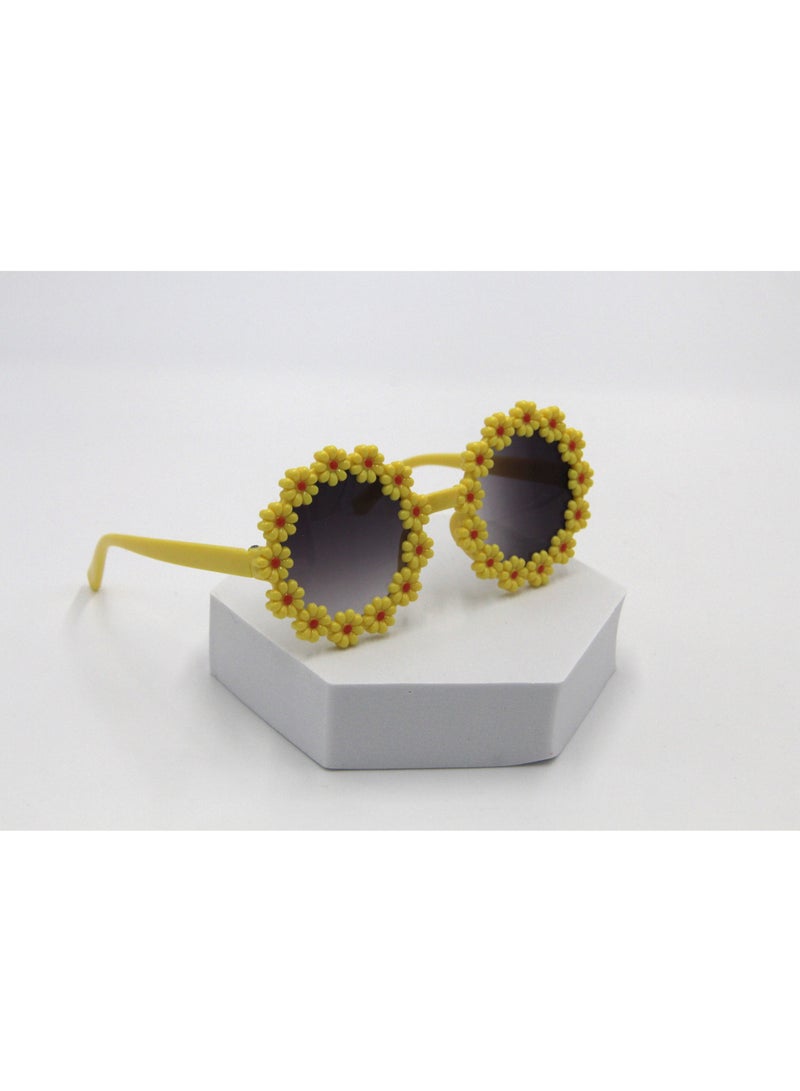 Zairah Glasses and Headband Set For Babies and Girls- Yellow