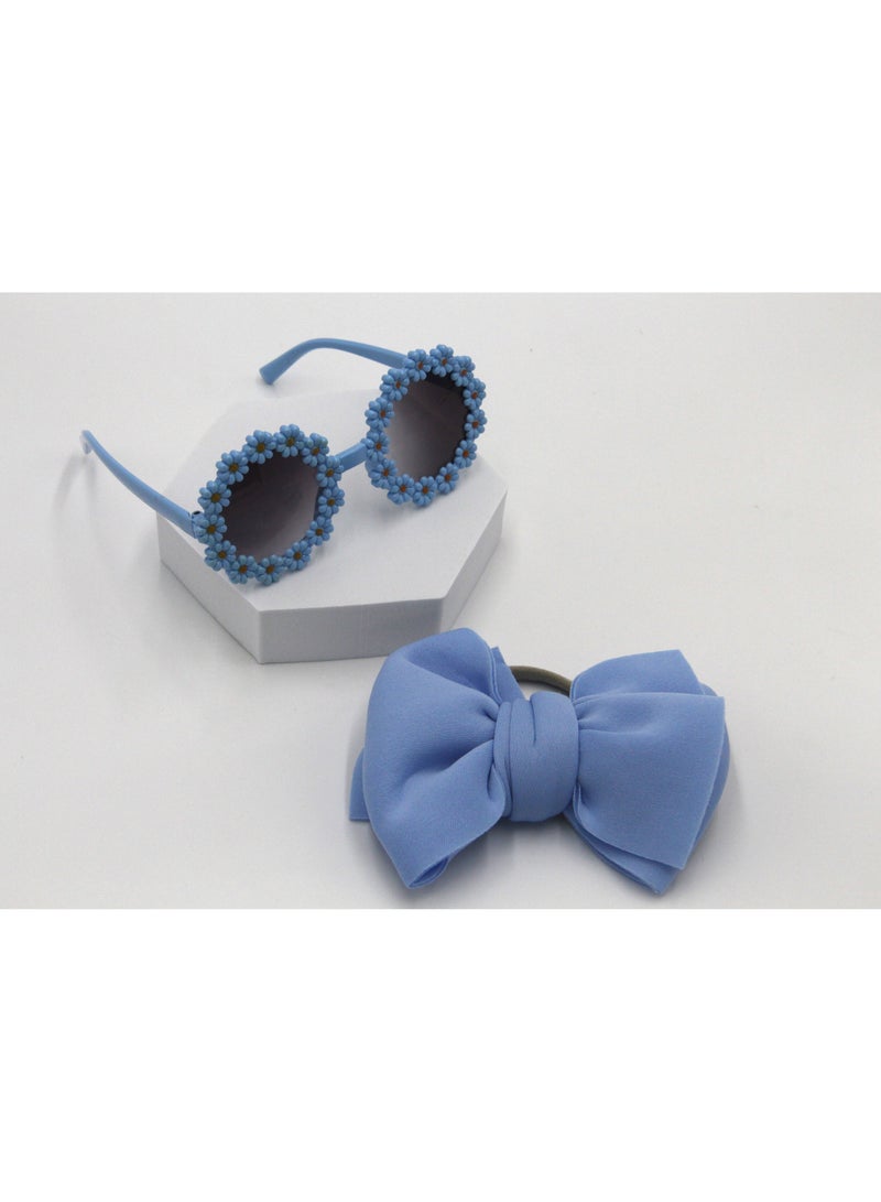 Zairah Glasses and Headband Set For Babies and Girls- Blue