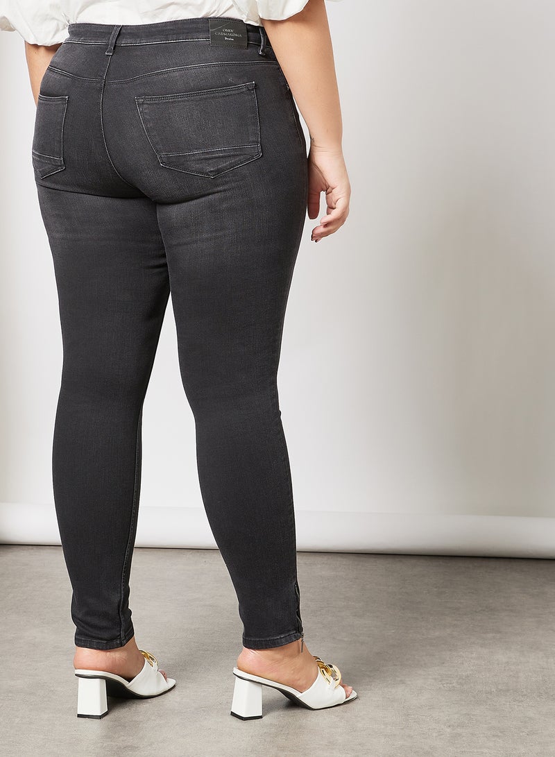 Plus Size Regular Jeans Black