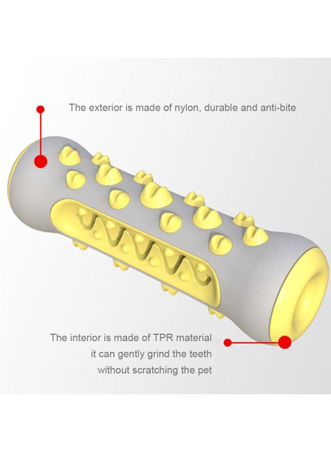 Teeth Cleaning Toy For Dog Yellow/Grey 15.5x5x5cm