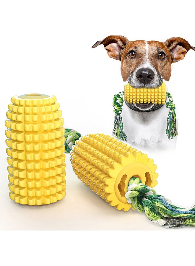 Corn-Shaped Dog Chew Toys Yellow 12x6x6cm