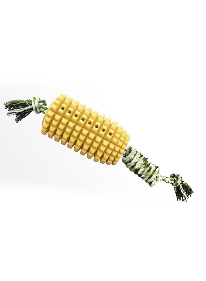 Corn-Shaped Dog Chew Toys Yellow 12x6x6cm