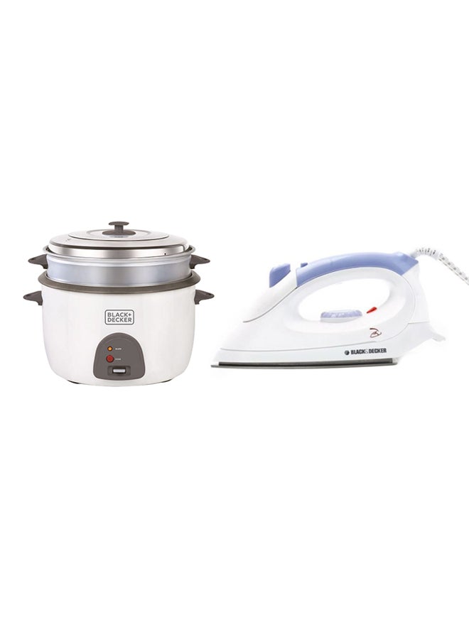 Non Stick Rice Cooker 2.5L RC1860-B5 With Dry Iron 1600W 2.5 L 1600.0 W F150-B5 White