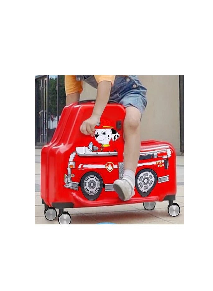 Kids Luggage Traveling Ride-On Suitcase, Children's Unique Design Ride-On Luggage