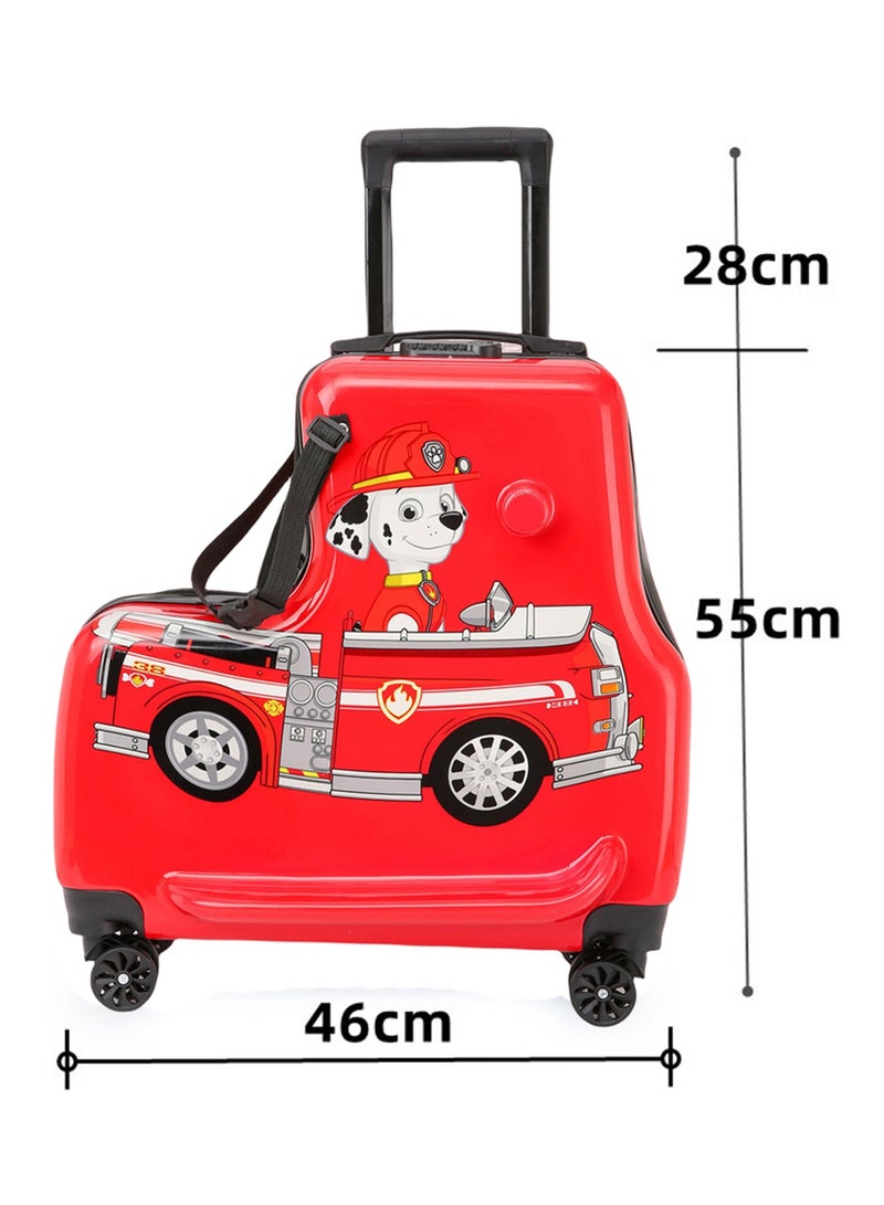 Kids Luggage Traveling Ride-On Suitcase, Children's Unique Design Ride-On Luggage