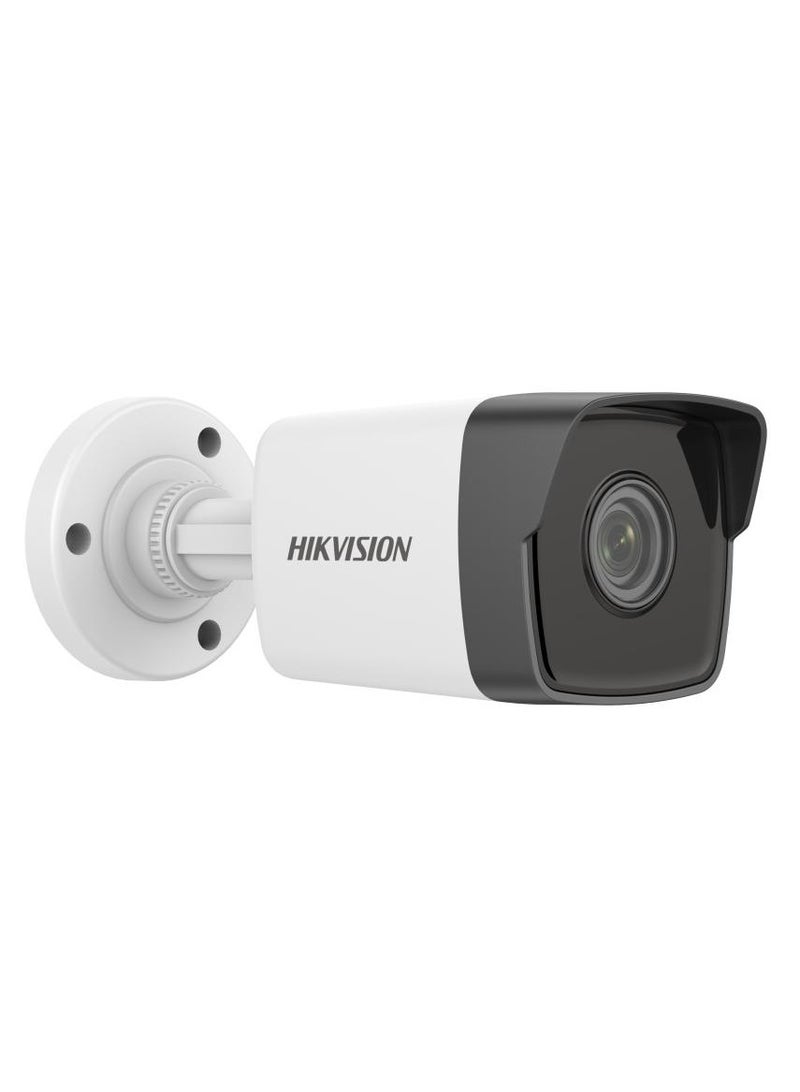 DS-2CD1021G0E-I/ECO 2MP CMOS Network Bullet Camera, 4mm Fixed Focal Lens, Up To 30m IR Range, Dual Stream, 3D Digital Noise Reduction, IP67, White - Black | DS-2CD1021G0E-I/ECO-4mm