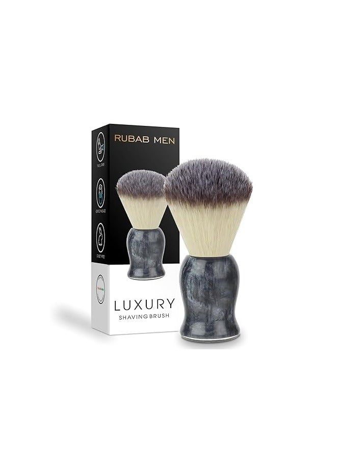 Luxuriously Soft Shaving Brush for Men |Bomber Edition| Experience Premium Cruelty-Free Bristles and Stylish Grey Bomber-Toned Ergonomic Handle for A Shave Like Never Before