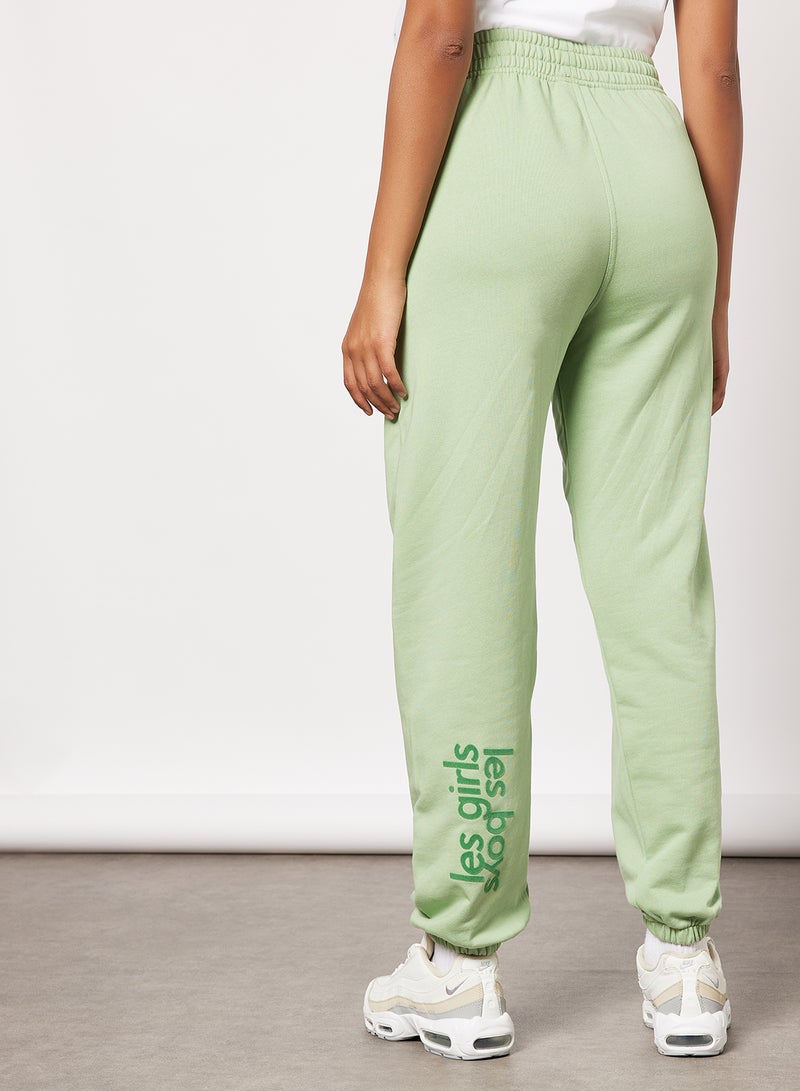 Basic Loose Fit Sweatpants Green