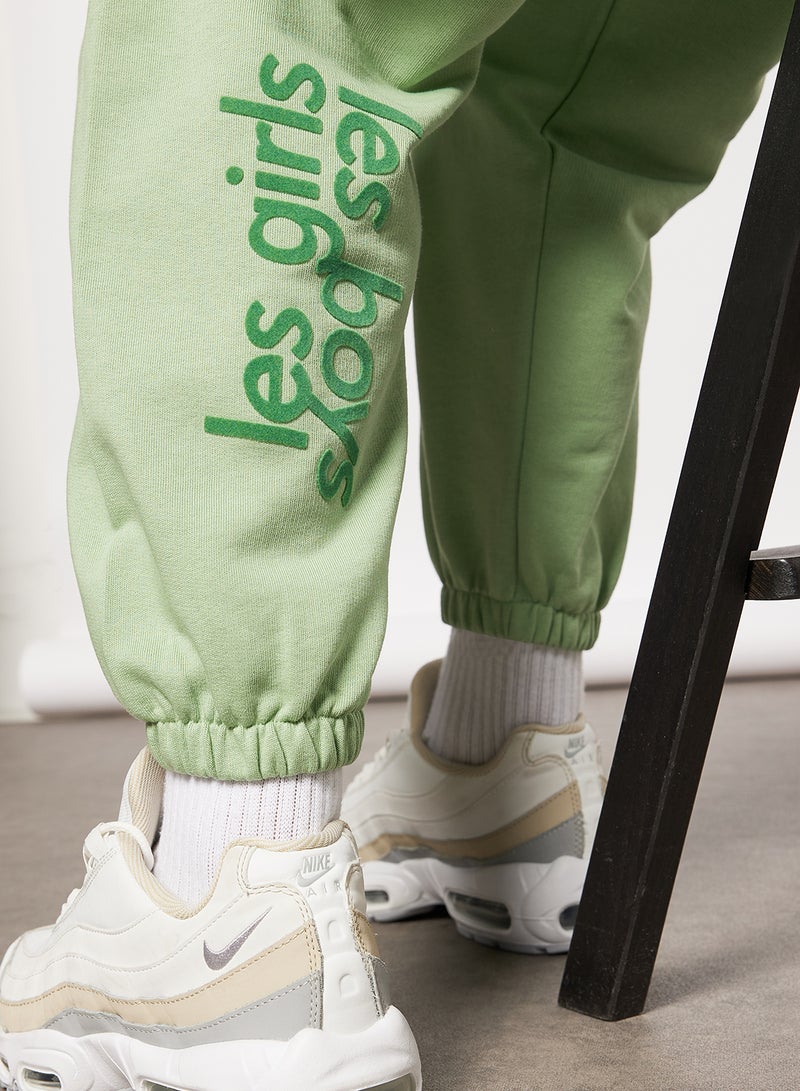 Basic Loose Fit Sweatpants Green