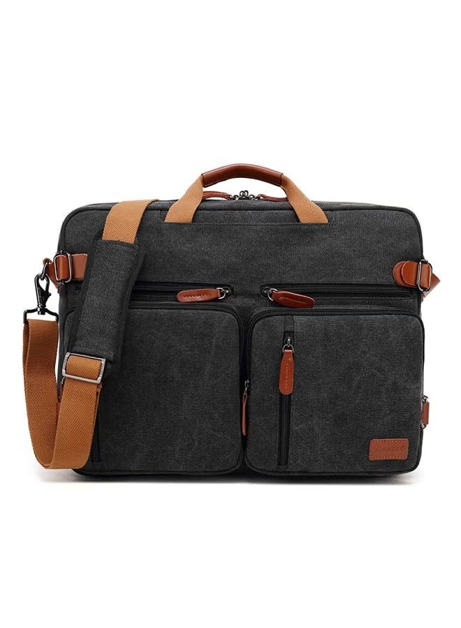 Convertible Multi-Functional Laptop Briefcase Black