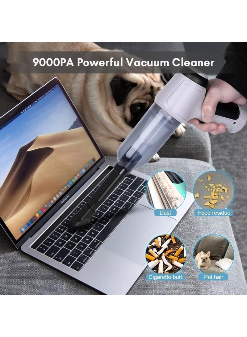 Handheld Cordless And Portable Mini Vacuum Cleaner, Air Dust And Hand Pump, Use For Home And Car