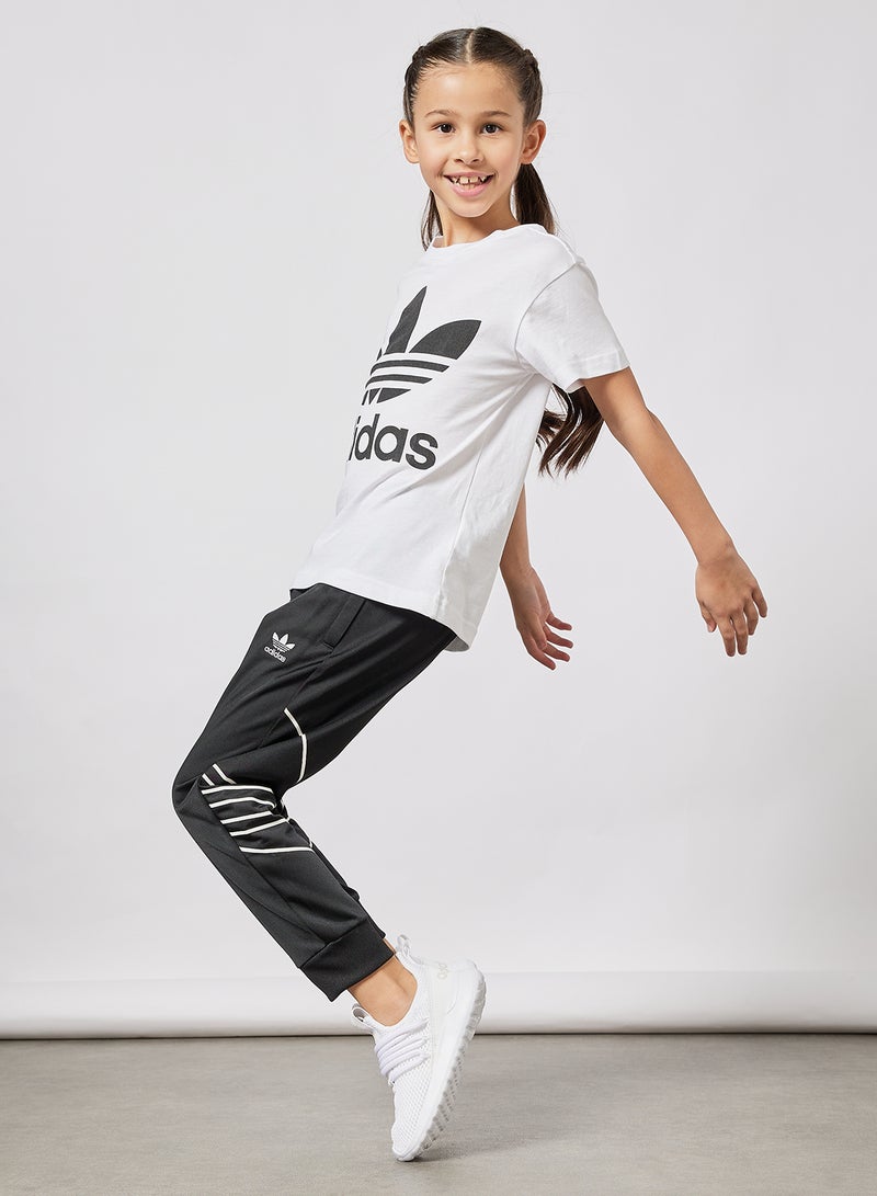 Kids Large Trefoil Pants Black/White