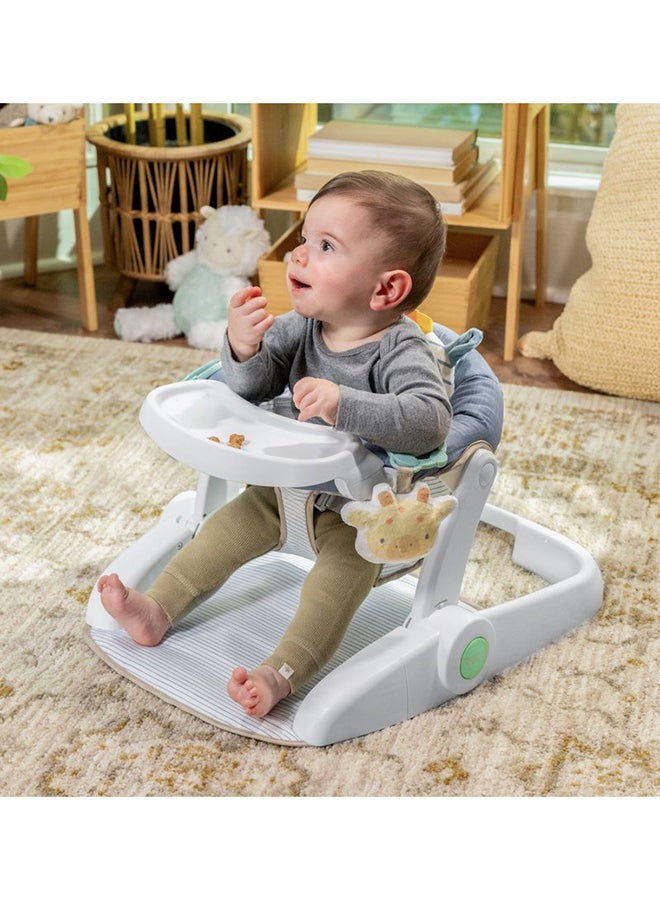 Ingenuity -  Prop Spot Learn-to-Sit Floor Seat for Baby, Removable Tray, 2 Linkable Toys, Tummy Time Mat, Unisex, for Ages 4-12 Months - Casi