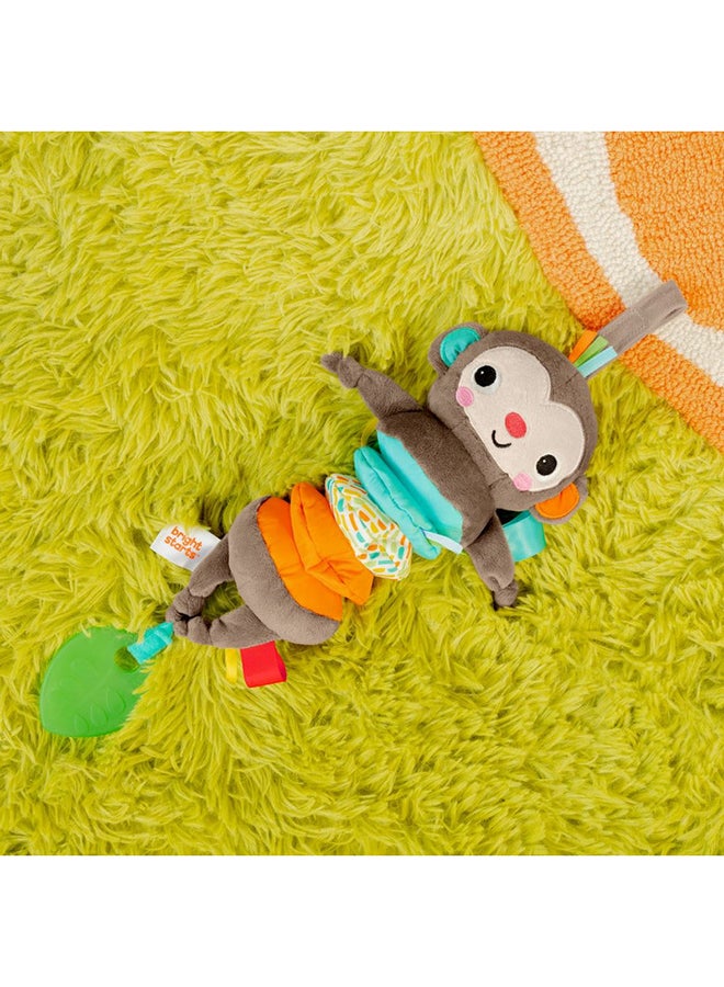 Bright Starts - Pull, Play & Boogie Musical Activity Toy for Stroller - Monkey - Unisex, Newborn +